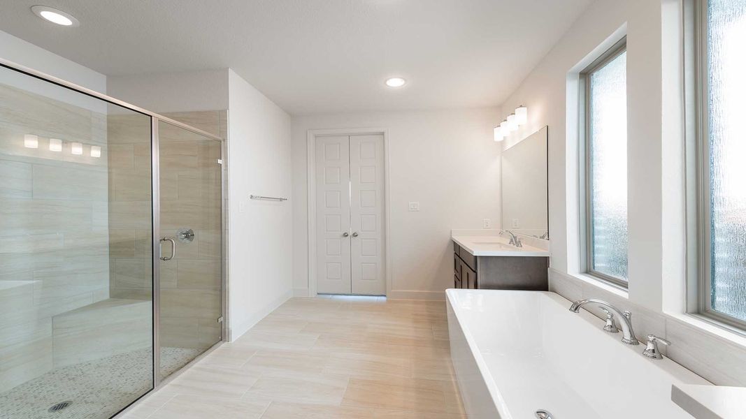 Furnished interior view inside a new home in Mosaic 50', Celina (Image 13). Furnished interior view inside a new home in Mosaic 50', Celina (Image 13).