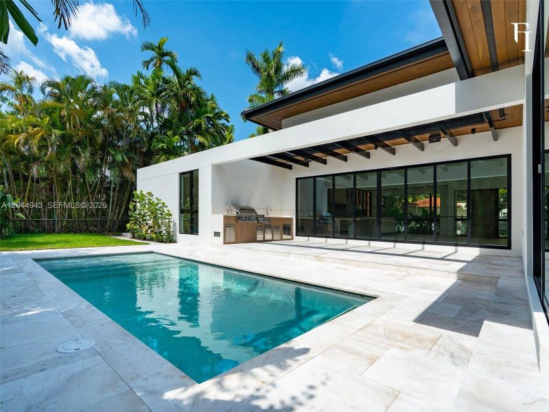 Exterior details and patio area of a home in , Coral Gables (Image 33). Exterior details and patio area of a home in , Coral Gables (Image 33).