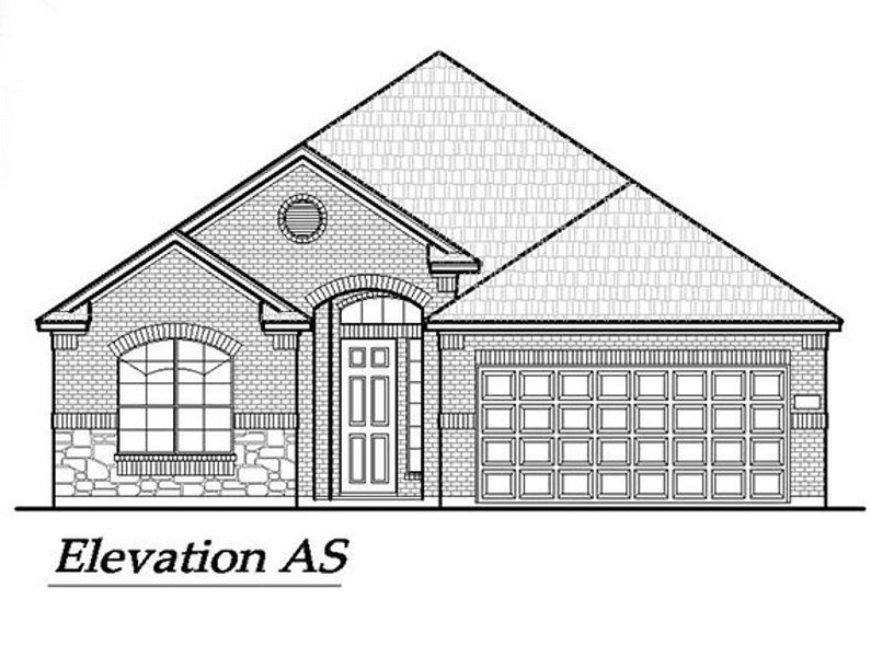 Exterior rendering of this home design in Las Lomas, Forney, TX (Image 6).