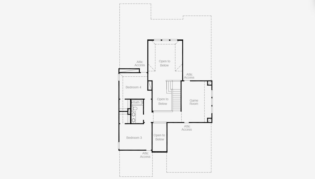 2D floor plan layout for the Delta by Coventry Homes in Hulen Trails 50', Crowley, TX (Image 24).