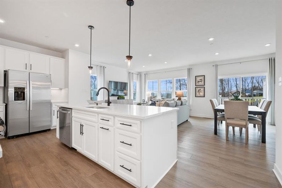 Furnished interior in a model home at Layton Hall in Mauldin (Image 11).