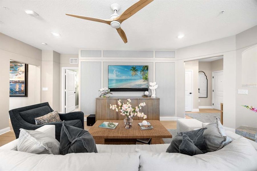 Furnished interior view inside a new home in Gatherings® of Lake Nona, Orlando (Image 17).