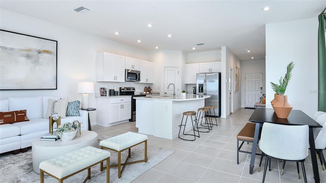 Furnished interior view inside a new home in Vinterra Townhomes, Nokomis (Image 4).