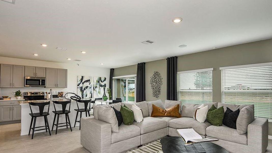 Furnished interior view inside a new home in Marion Creek, Haines City (Image 3). Furnished interior view inside a new home in Marion Creek, Haines City (Image 3).