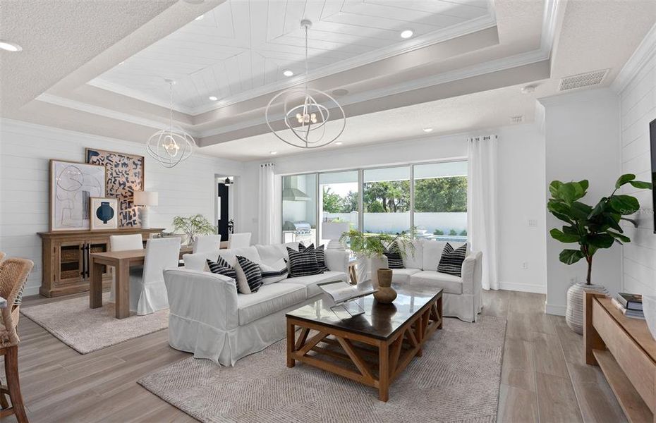 Furnished interior view inside a new home in Del Webb Sunbridge, St. Cloud (Image 12).