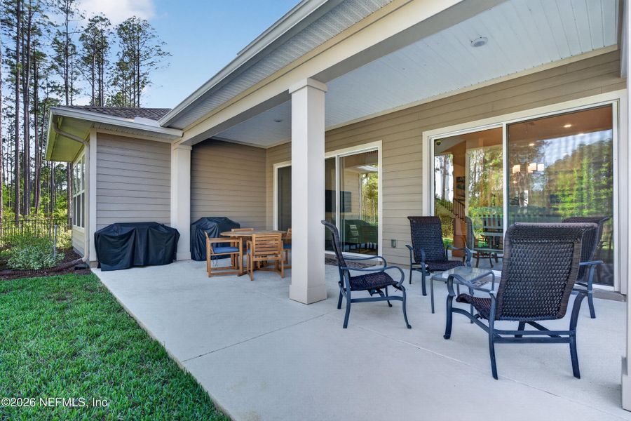 Exterior details and patio area of a home in , St. Johns (Image 38).