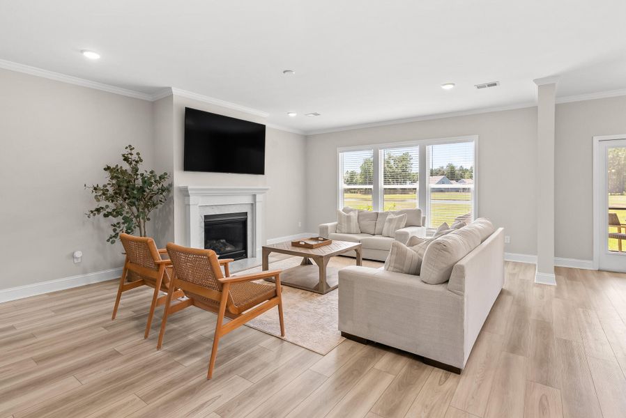 Furnished interior view inside a new home in Sea Island Preserve, Johns Island (Image 19). Furnished interior view inside a new home in Sea Island Preserve, Johns Island (Image 19).