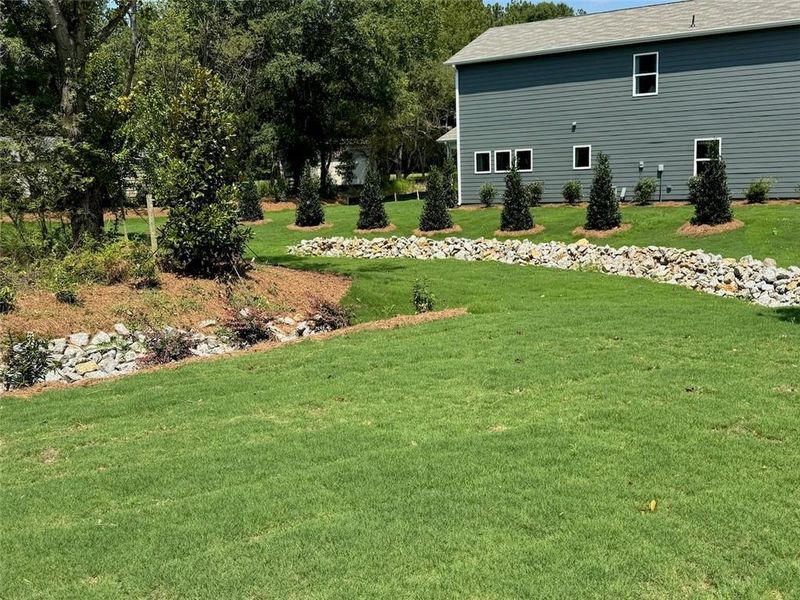 Exterior details and patio area of a home in Greene Farm, Cartersville (Image 3).