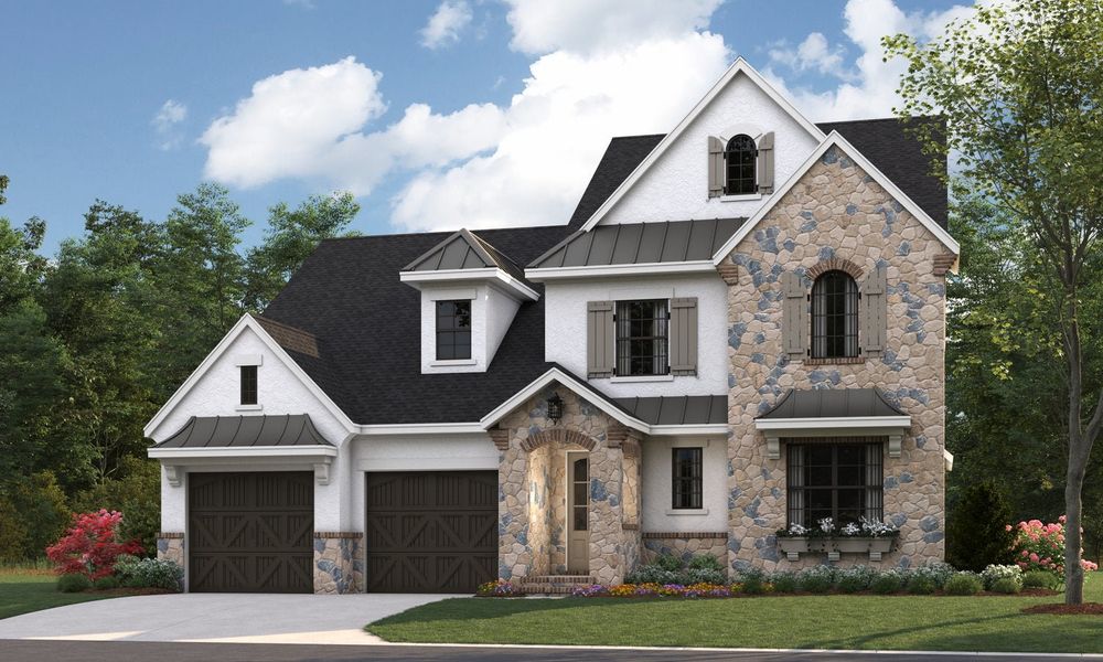 Representative exterior photo of a completed home built from the Marin by Classica Homes in McLean - Hunts Point, Belmont, NC (Image 40).