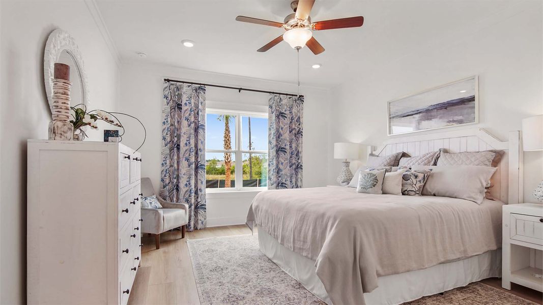 Furnished interior view inside a new home in Breakfast Point East Phase I, Panama City Beach (Image 13).