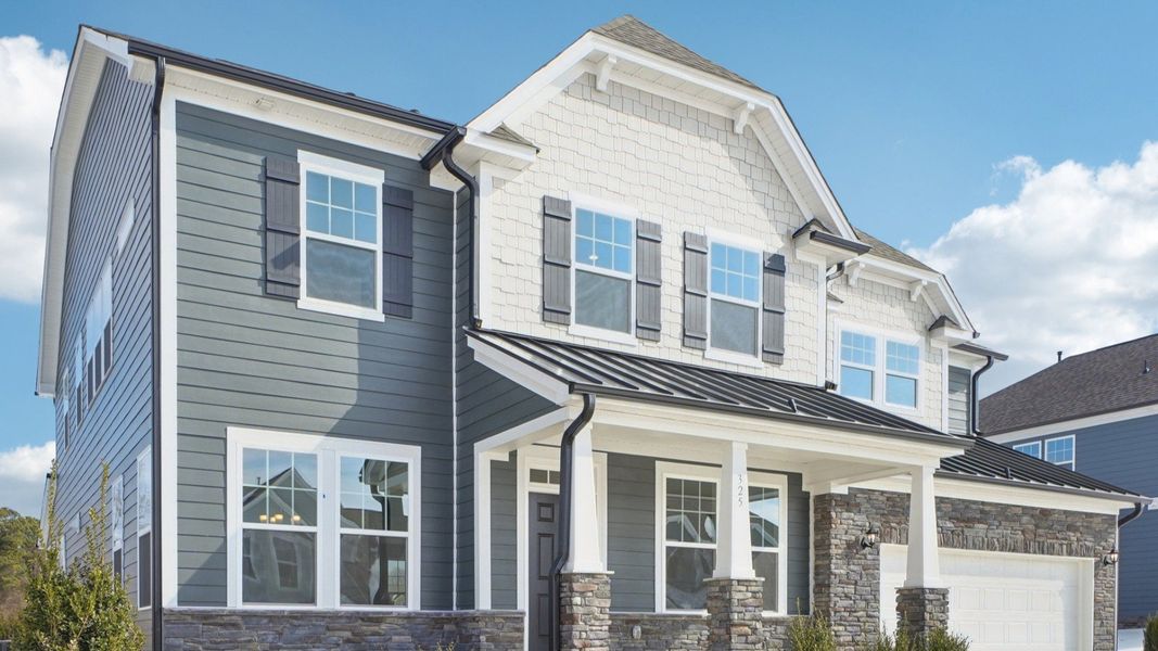 Representative furnished interior of a home built from the Stonehaven by DRB Homes in Blake Pond, Lillington (Image 8).