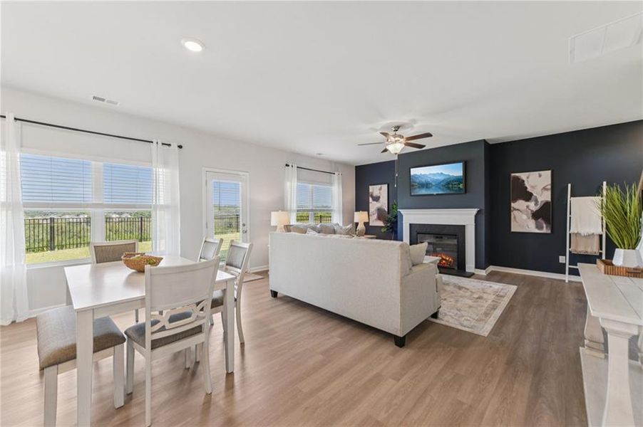 Furnished interior view inside a new home in The Hills at Cedar Creek, Winder (Image 34).