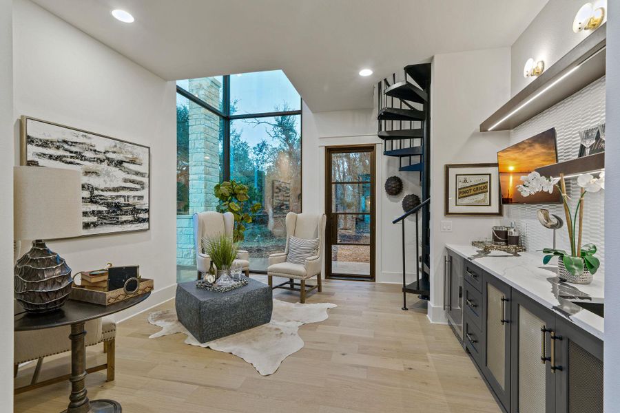 Furnished interior view inside a new home in , Johnson City (Image 29).