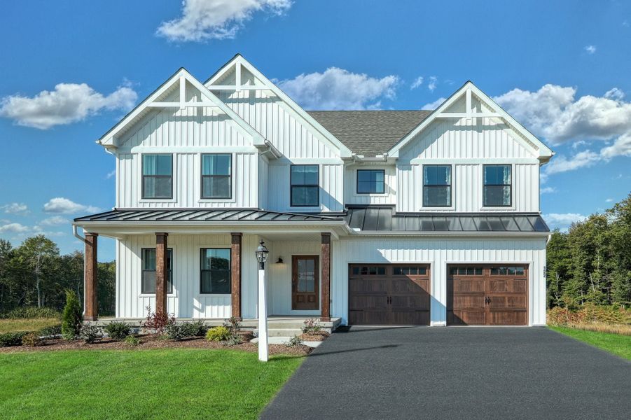 Representative exterior photo of a completed home built from the Covington by Keystone Custom Homes in McLean South Shore, Belmont, NC (Image 22).