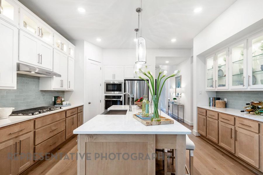 Furnished interior view inside a new home in Wolf Ranch, Georgetown (Image 11).