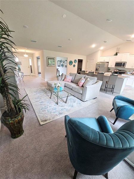 Furnished interior view inside a new home in The Preserve at Laurel Lake, Lake City (Image 8). Furnished interior view inside a new home in The Preserve at Laurel Lake, Lake City (Image 8).