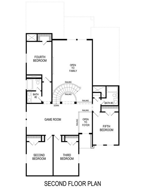 2D floor plan layout for the Columbia F by First Texas Homes in The Villages of Hurricane Creek, Anna, TX (Image 6). 2D floor plan layout for the Columbia F by First Texas Homes in The Villages of Hurricane Creek, Anna, TX (Image 6).