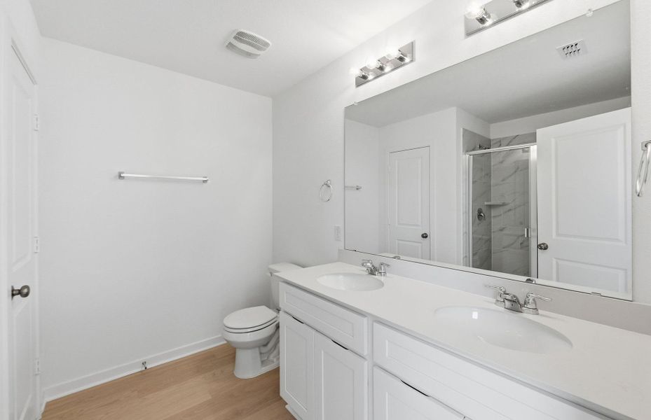 Furnished interior view inside a new home in Sunfield, Buda (Image 12).