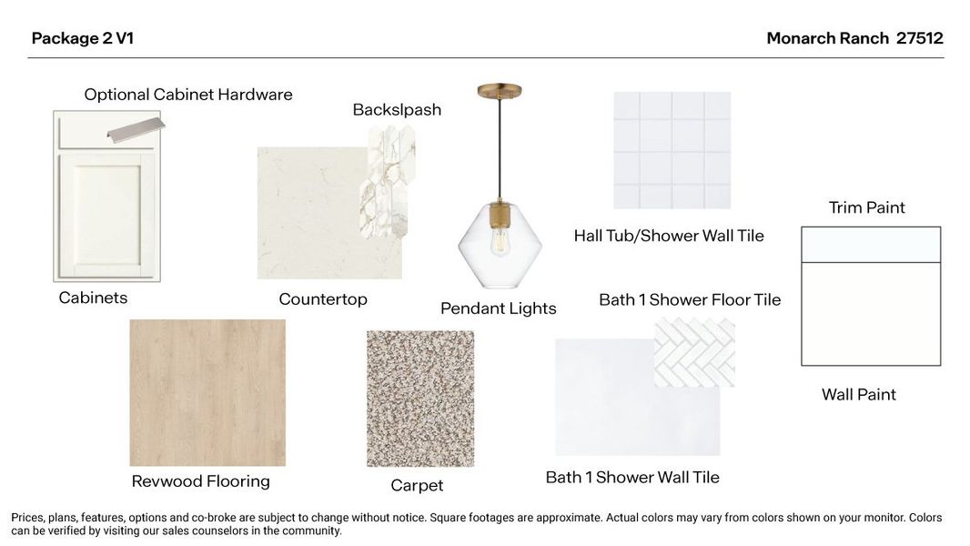 Sample of building materials used in homes in Monarch Ranch, Manor (Image 35).