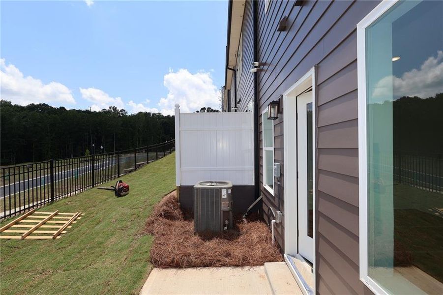 Exterior details and patio area of a home in Grandview Terrace, Canton (Image 1). Exterior details and patio area of a home in Grandview Terrace, Canton (Image 1).
