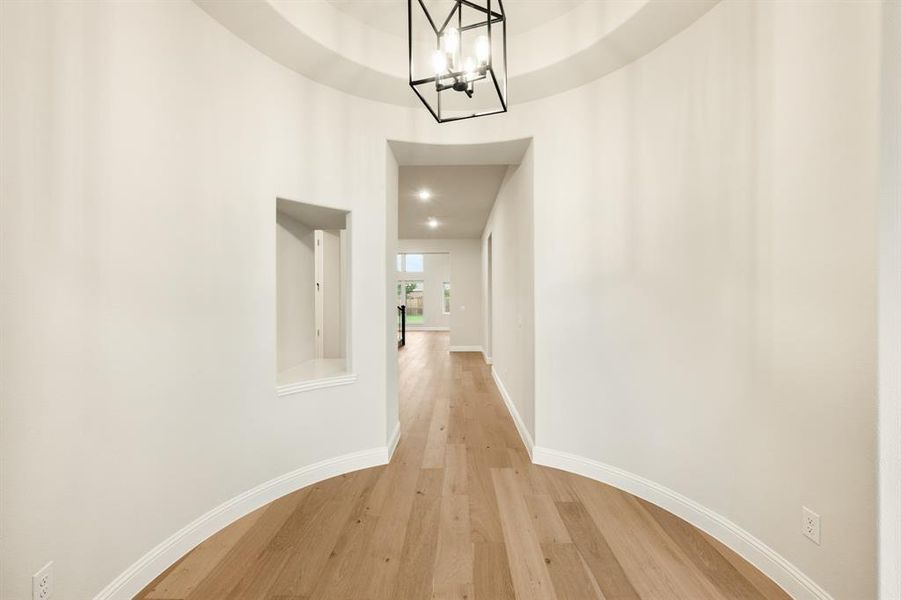 Furnished interior view inside a new home in Sunrise at Garden Valley 60-79, Waxahachie (Image 18).