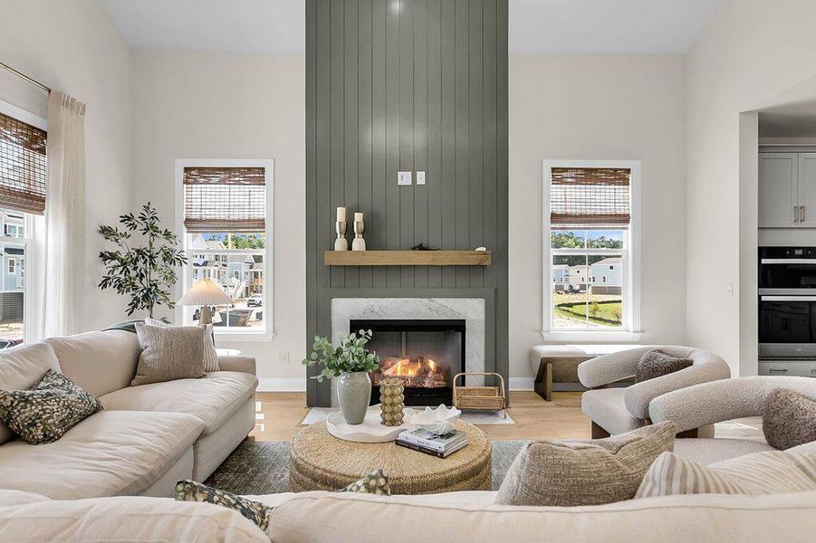 Furnished interior view inside a new home in Heron Preserve, Hanahan (Image 8). Furnished interior view inside a new home in Heron Preserve, Hanahan (Image 8).