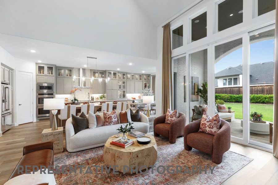 Furnished interior view inside a new home in Bridgeland, Cypress (Image 9).