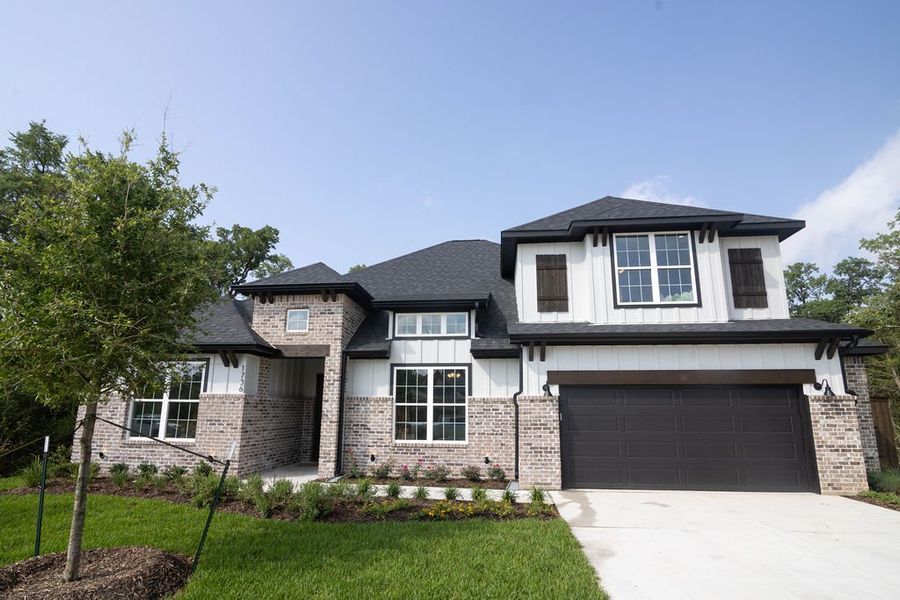 Representative exterior photo of a completed home built from the The Julia by Reece Homes in Oakmont, Bryan, TX (Image 2).