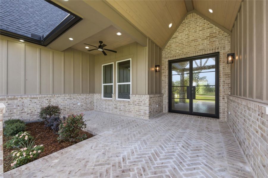 Exterior details and patio area of a home in , Baytown (Image 30). Exterior details and patio area of a home in , Baytown (Image 30).