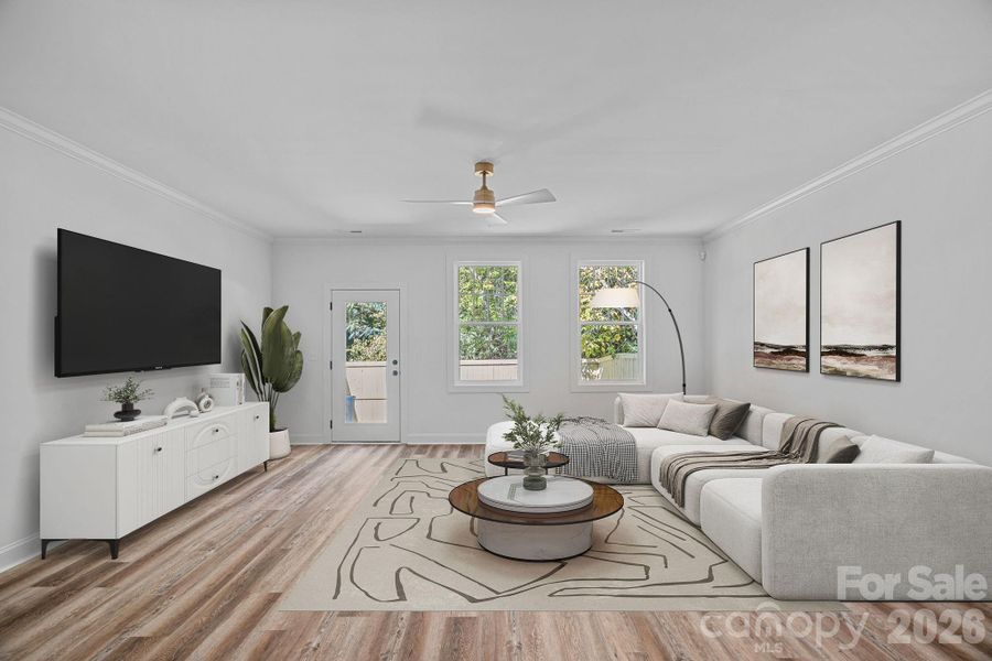 Home is virtually staged