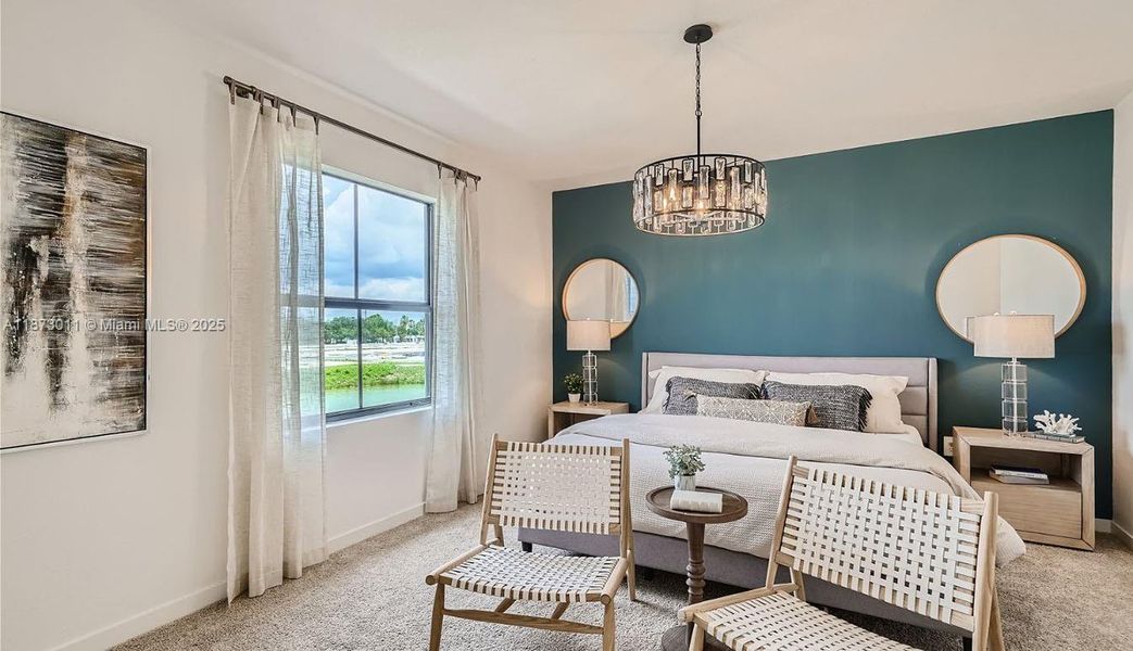 Furnished interior view inside a new home in Palm Cay, Florida City (Image 14).