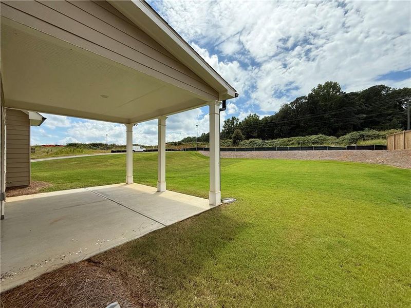Exterior details and patio area of a home in Hidden Fields, Hoschton (Image 4). Exterior details and patio area of a home in Hidden Fields, Hoschton (Image 4).