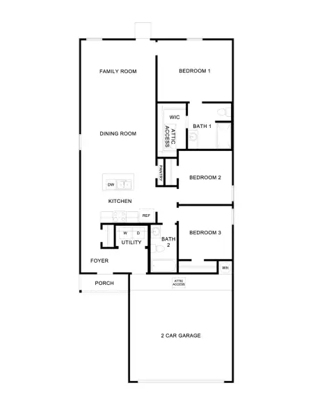 2D floor plan layout for the The Barton by D.R. Horton in Hymeadow, Maxwell, TX (Image 3). 2D floor plan layout for the The Barton by D.R. Horton in Hymeadow, Maxwell, TX (Image 3).