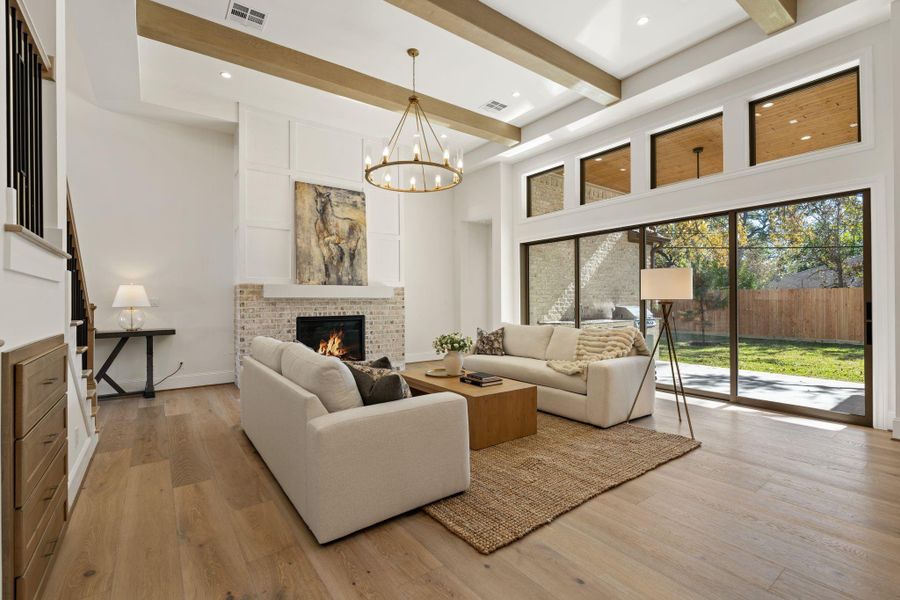 Furnished interior view inside a new home in , Houston (Image 13).