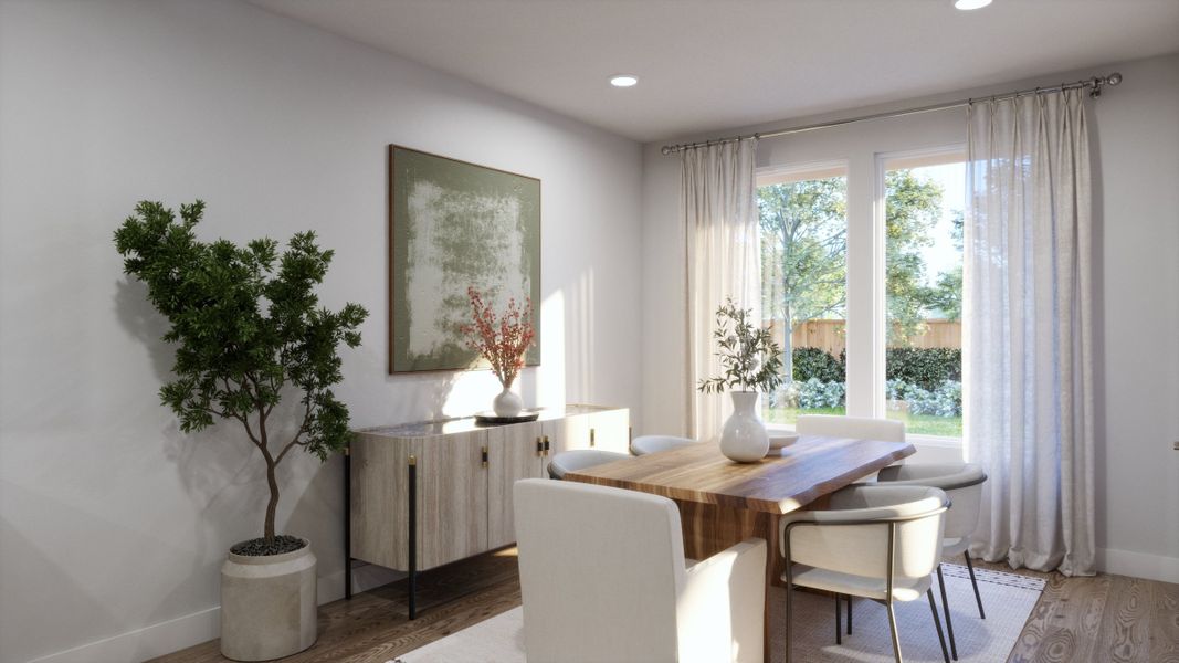 Representative furnished interior of a home built from the 4015 by Risewell Homes in Parkton Square, Kyle (Image 6).