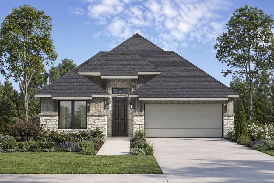 Representative exterior photo of a completed home built from the The Jason by Lillian Custom Homes in Hickory Hill, Sherman, TX (Image 21).