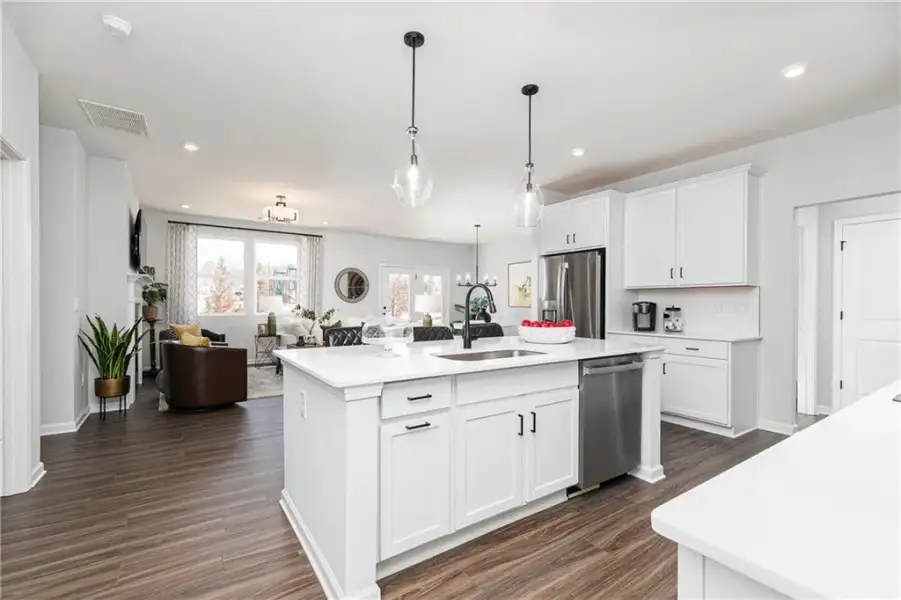 Furnished interior view inside a new home in Madison at Buice Lake, Acworth (Image 17).