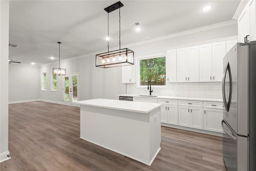Furnished interior view inside a new home in , Stone Mountain (Image 8).