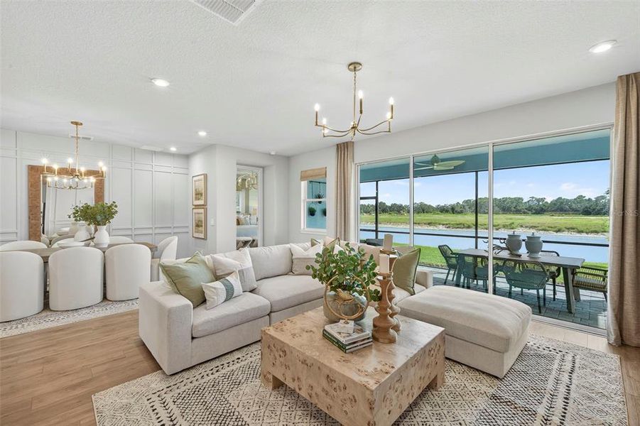 Furnished interior view inside a new home in Crosswind Ranch, Parrish (Image 8). Furnished interior view inside a new home in Crosswind Ranch, Parrish (Image 8).