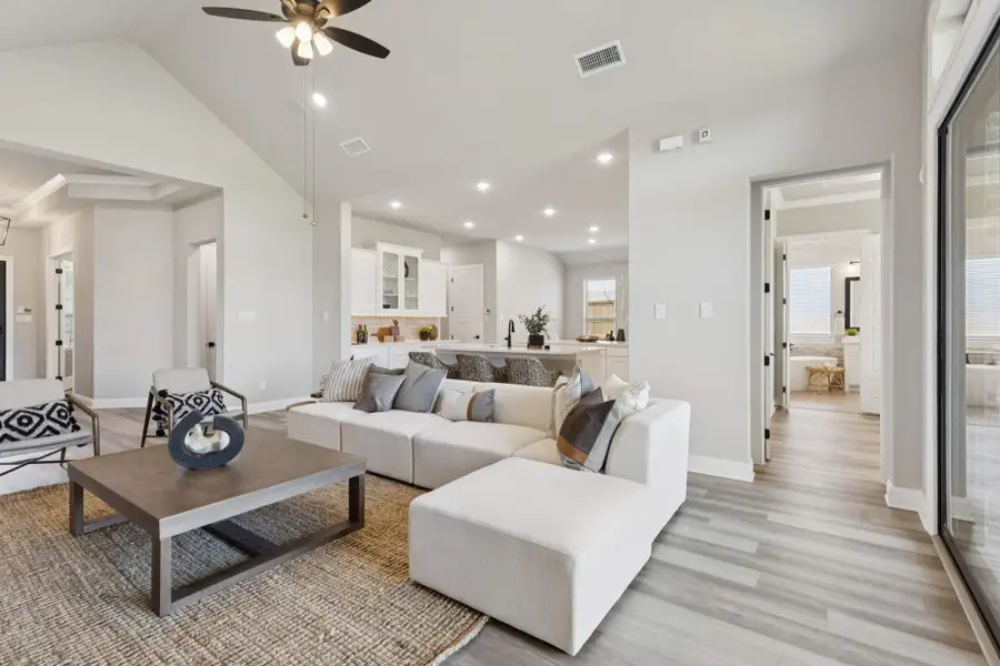 Furnished interior view inside a new home in Oaks of North Grove, Waxahachie (Image 6).