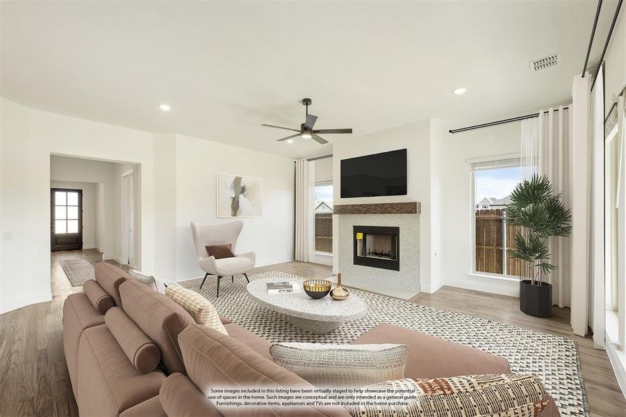 Furnished interior view inside a new home in Timberbrook 3B-4A, Justin (Image 11).