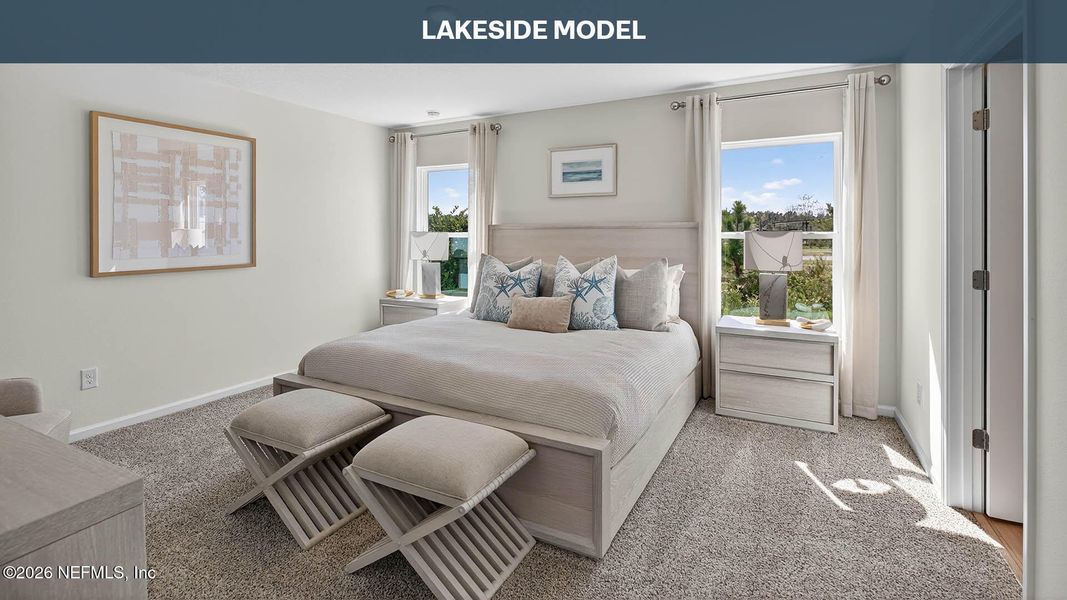 Furnished interior view inside a new home in Sawmill Branch, Palm Coast (Image 14).