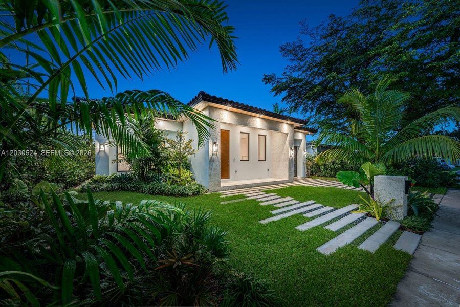 Exterior details and patio area of a home in , Miami (Image 29). Exterior details and patio area of a home in , Miami (Image 29).