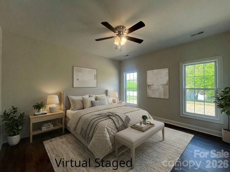 Virtual Staged Primary Bedroom Virtual Staged Primary Bedroom