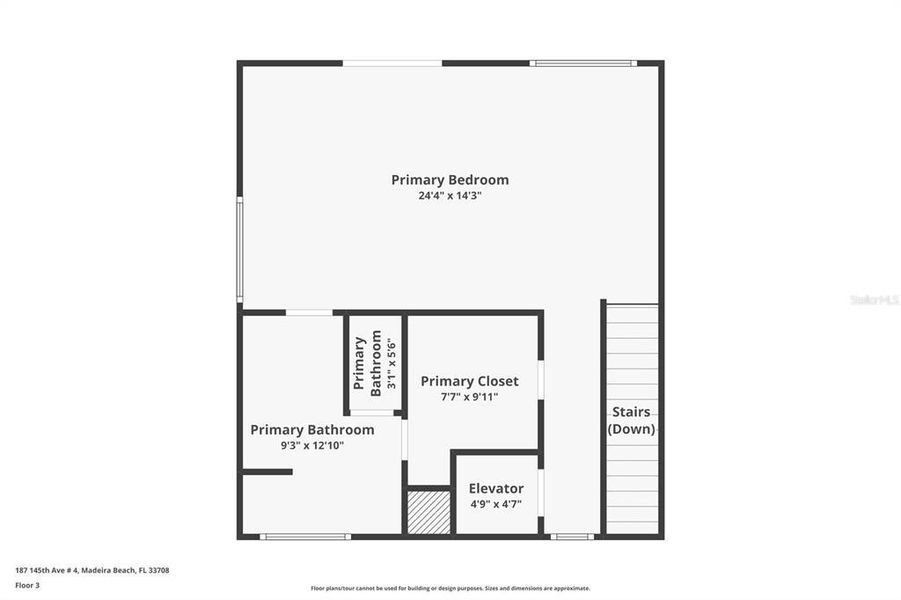 2D floor plan layout of this home in , St. Petersburg, FL (Image 5).