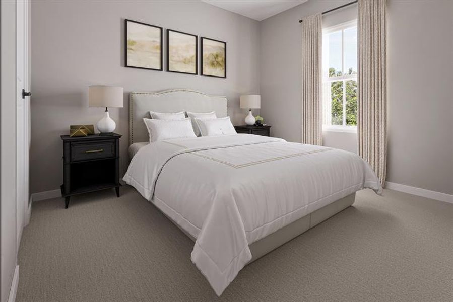 Furnished interior view inside a new home in Stowe Branch Townhomes, Charlotte (Image 6).