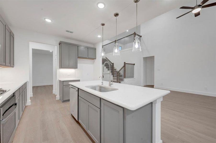 Furnished interior view inside a new home in Vintage Village, Argyle (Image 7).