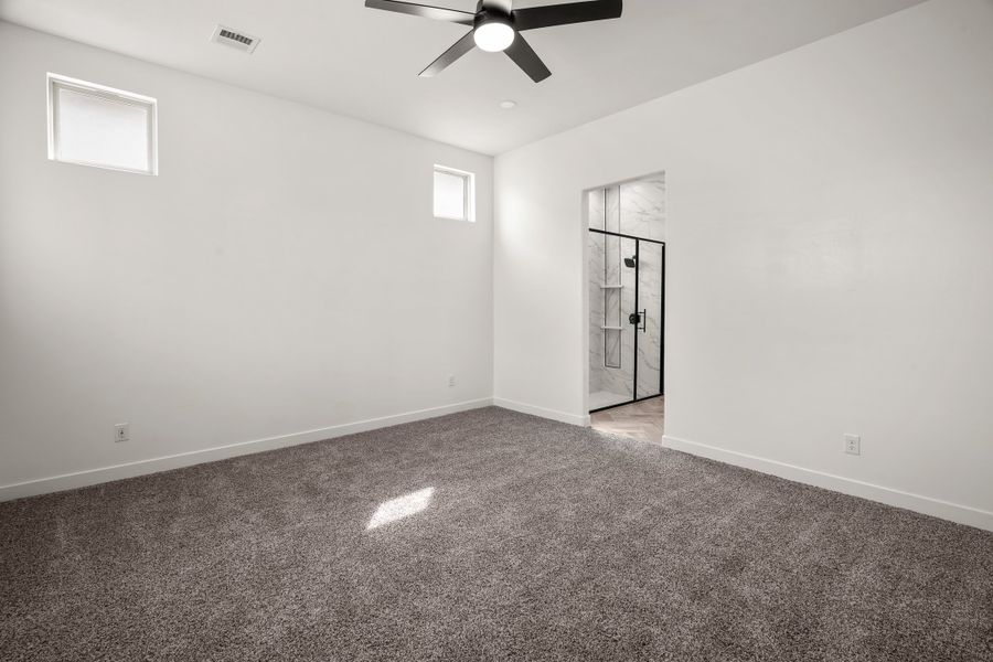 Representative unfurnished interior of a home built from the Sand Hills by LEH. Homes in Tierra Del Este 90, El Paso (Image 26). Representative unfurnished interior of a home built from the Sand Hills by LEH. Homes in Tierra Del Este 90, El Paso (Image 26).