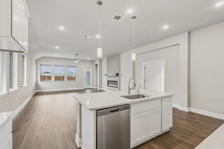 Furnished interior view inside a new home in Summer Crest, Fort Worth (Image 8).