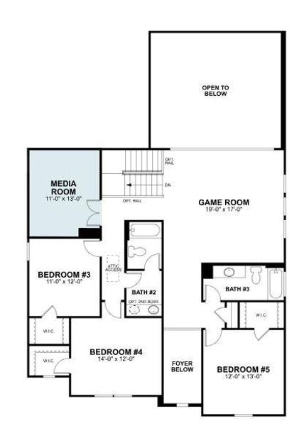 2D floor plan layout of this home in Barksdale, Leander, TX (Image 21). 2D floor plan layout of this home in Barksdale, Leander, TX (Image 21).